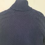 Lauren Ralph Lauren Navy Cableknit Turtleneck Sweater Blue Size XS Photo 3