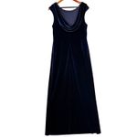 VTG JR. Nites 12P Maxi Dress Velvet Dreamy Blue Sequin Formal Prom Wedding 90s Size 12 Photo 1