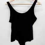 TTWELL Bodysuit Women LARGE Black Cotton Spandex Blend Stretch Sleeveless Photo 0