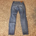 Madewell 9" High Rise Skinny Jeans Distressed Ripped Raw Hem Denim Womens Sz 26 Photo 6