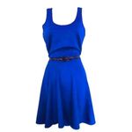 Boohoo  blue skater dress size 6 small nwt mini Photo 1