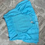 Anthropologie Dolan Smocked Bodice Maxi Dress Ruffle Blue Aqua Size XL NWT $248 Photo 7