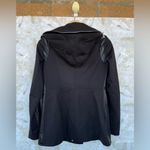 Dawn Levy XS Black Combo Leather Jacket w/ Hidden hoodie Photo 10