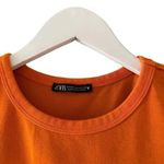 ZARA 2 for $30  Orange Short Sleeves Cropped Crewneck Basic TShirt SZ M #1706 Photo 1