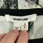 Helmut Lang  pink black Mason Abstract-Print Crepe Top in size small Photo 4