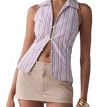 Urban Outfitters NWT  Party Girl Sleeveless Shirt Vest Large Pink Y2K Academia Photo 0