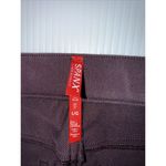 Spanx  Jean-ish Ankle Leggings Size Large Twill Burgundy‎ Pull On Wine Photo 3