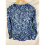 LL Bean Women's XS UPF 50+ Swim Sun Rash Guard Long Sleeve Top Blue Photo 2