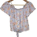Hippie Rose  Juniors' Floral-Print Off-The-Shoulder Top Size Small Photo 8