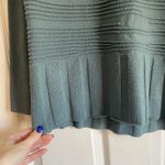 Lafayette 148  blue green sweater small wool cashmere blend ribbed high low Photo 3