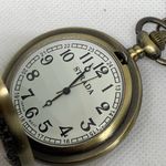 Strada pocket watch cooper toned 46mm quartz analog with chain necklace running Photo 3