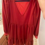 Burnt Orange Long Sleeve Dress Size L Photo 0