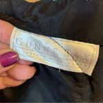 Gunne Sax VINTAGE 1980'S  BLACK W/PINK SHOULDER RUFFLE FORMAL DRESS (S) Photo 12