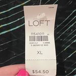 Loft Ann Taylor   Multi-Color Abstract Stripe Print Cap Sleeve Blouse Size XL‎ Photo 8