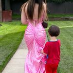 Pink Sparkly Prom Dress Photo 3