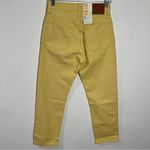 Levi's  501 Original High Rise Cropped Jeans in Natural Dyed Yellow Premium Sz 25 Photo 6