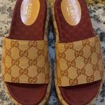 Gucci GG Supreme Platform Sandal Size 35 Photo 0