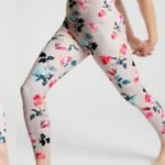 Athleta  Elation 7/8 Tight‎ Painted Flower Orchid Pink Print Mid Rise Leggings S Photo 0