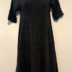 Ganni Black Winter Jersey Cotton Dress Women’s Size M Casual Fit & Flare Photo 0
