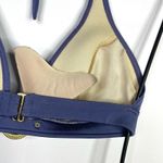 Victoria's Secret  2009 Y2K Gold Chain Halter Bikini Swimsuit Swim Purple womens M Photo 6