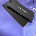 VERO MODA NWT Paulina High Waist Faux Leather Pants in Very Peri Photo 7