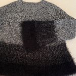 Fun Black and Gray Sweater with Eyelash Detailed Sleeves and Lower Sweater Photo 9