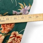 American Eagle Green Floral Romper M Off-Shoulder Cottagecore Boho Coquette Photo 12