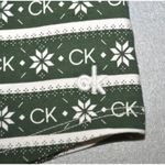 Calvin Klein NWT  Racerback Tank Top Pajama Sleep Shirt Green Logo Print Size L Photo 4