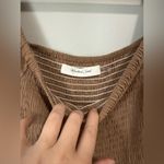 Mustard Seed  Brown Smocked Puff Sleeve Dress Size Medium Photo 5