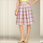 Talbots Rainbow Striped Pleated Skirt Size 12 Photo 2