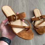 Veronica Beard  Salva 3 Sandals 7M Color Tan Brown Photo 1