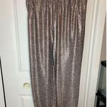 Anthropologie Women's Pink Metallic Shimmer Joggers Size M Elastic Waist… Photo 0