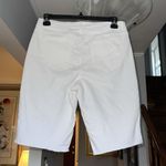 Style & Co . White Jean Mid-Rise Bermuda Shorts Sz 10 Photo 1