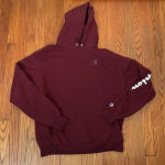 Champion  + Urban outfitters Maroon Hoodie‎ Sweatshirt Unisex size Large Photo 2