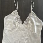 Vtg Val Mode Slip Dress‎ Women M Ivory Silky Lingerie Boudoir Chemise Nightgown Size M Photo 3