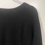Athleta  Hanover Refined V-Neck Sweater in Black Merino Wool size medium Photo 5