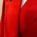 Bill Blass Blassuede By Red & Black Ultrasuede Boxy Cropped Jacket Size 8. Photo 1