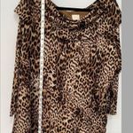 Chico's Cowl Neck Leopard Animal Print Shirt SZ 4 Photo 6