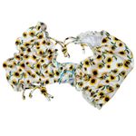 ASOS Design Sunflower Print Flutter Edge Bikini Bottom 10 NIB Photo 9
