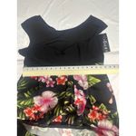 Sangria Black Floral Fit & Flare Dress Sleeveless Party Cocktail Size 16 NWT Photo 7
