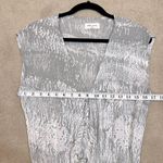 Betro Simone  Gray White Summer Beach Rayon Romper Women Size Medium Photo 4