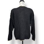 Heirloom Collectibles L Black Floral Embroidered Cardigan Boho Cottage Y2K NWT Size L Photo 2