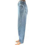 Lee  Women's Blue Light Wash Baggy High Rise Straight Denim Jeans Size 16 Petite Photo 1