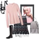 Etcetera  Scalloped Knit Skirt Size XS Photo 5