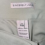 Sincerely Jules Women's Tan High Waisted Tailored Shorts size 3/26 Photo 3