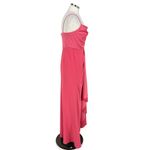 Adrianna Papell  Satin Crepe Cowl Neck Gown in Spring Rose Pink Size 6 Photo 8