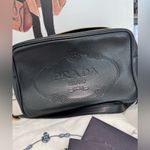 Prada bandoliera Black Glace Calf Leather crossbody bag Photo 6