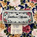 Jonathan Martin Vtg Aline Dress Sz 5/6 Blue Floral Cottage Core Peasant Lace 90s Photo 7