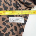 Vintage Y2K Lord & Taylor Silk Brown Leopard Printed Shirt Top Size 14W Photo 5