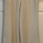 Talbots  Collection Beige Wide Leg Pants Size 12 Resort Vacation Chic Photo 0
